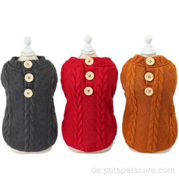 Eleganter modischer maßgeschneiderter Luxus -Strick -Hundehundpullover